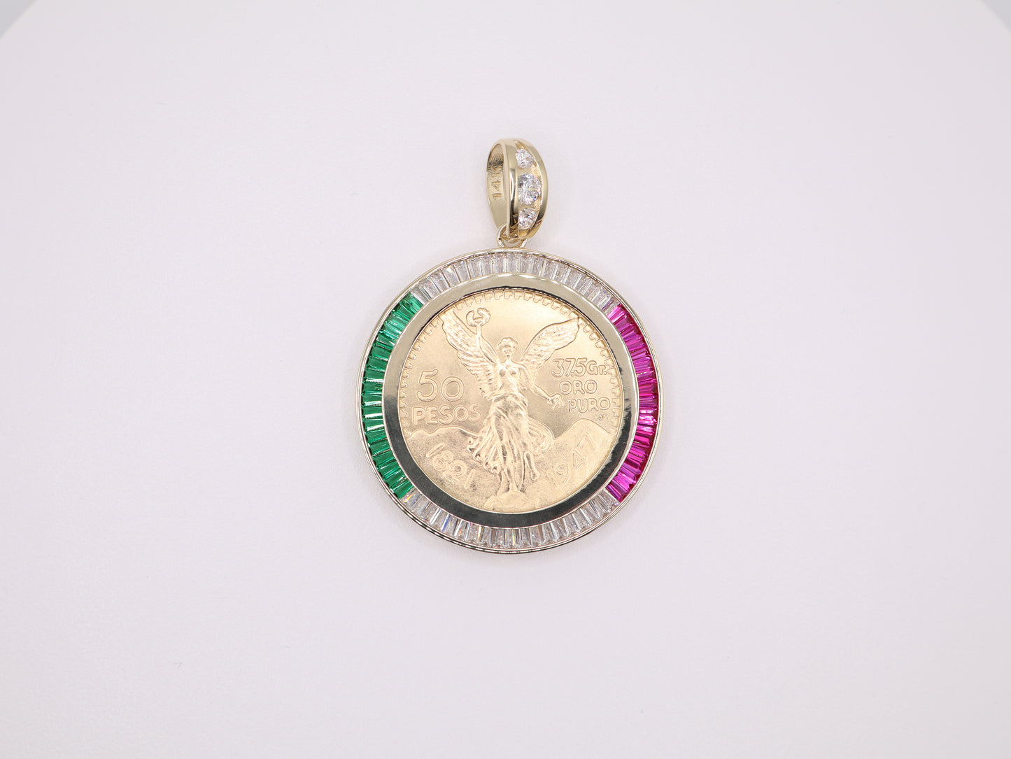 3.125in, 3.3mm Centinario Red, White & Green Bezel