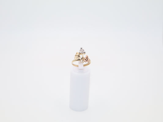 2.9g Size 6.75, 2.04mm Tri-Color Flower Ring