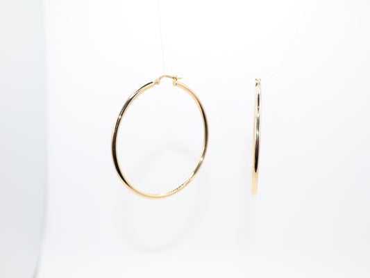2" 2.5mm Hoop Earings