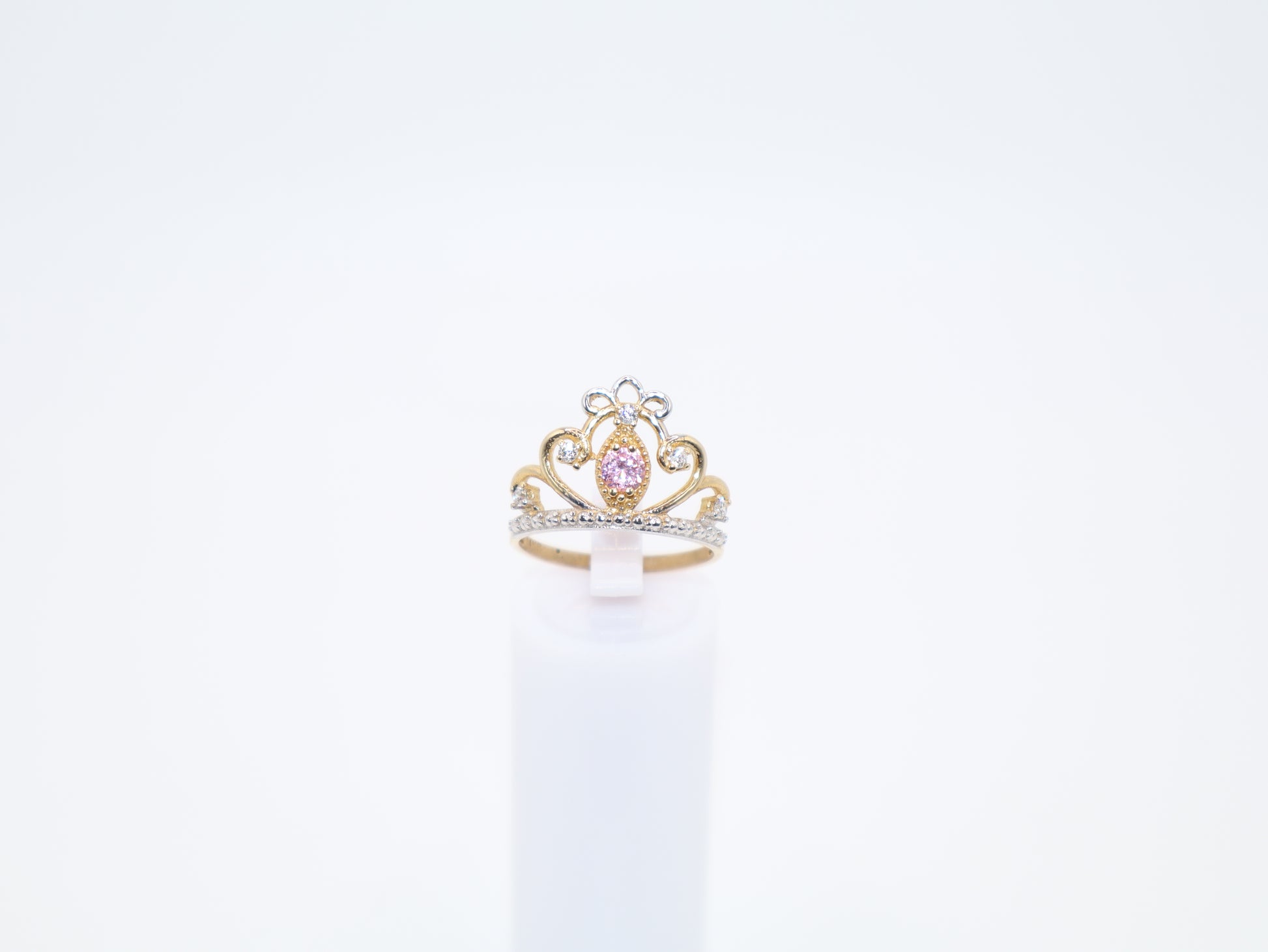 2.9g Size 7.25, 1.78mm Pink Stone Ring