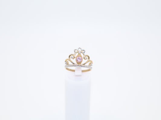 2.9g Size 7.25, 1.78mm Pink Stone Ring