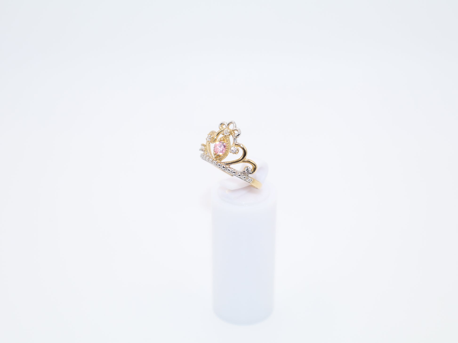 2.9g Size 7.25, 1.78mm Pink Stone Ring