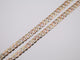 24" 12.89mm Tri-Color Cuban Necklace