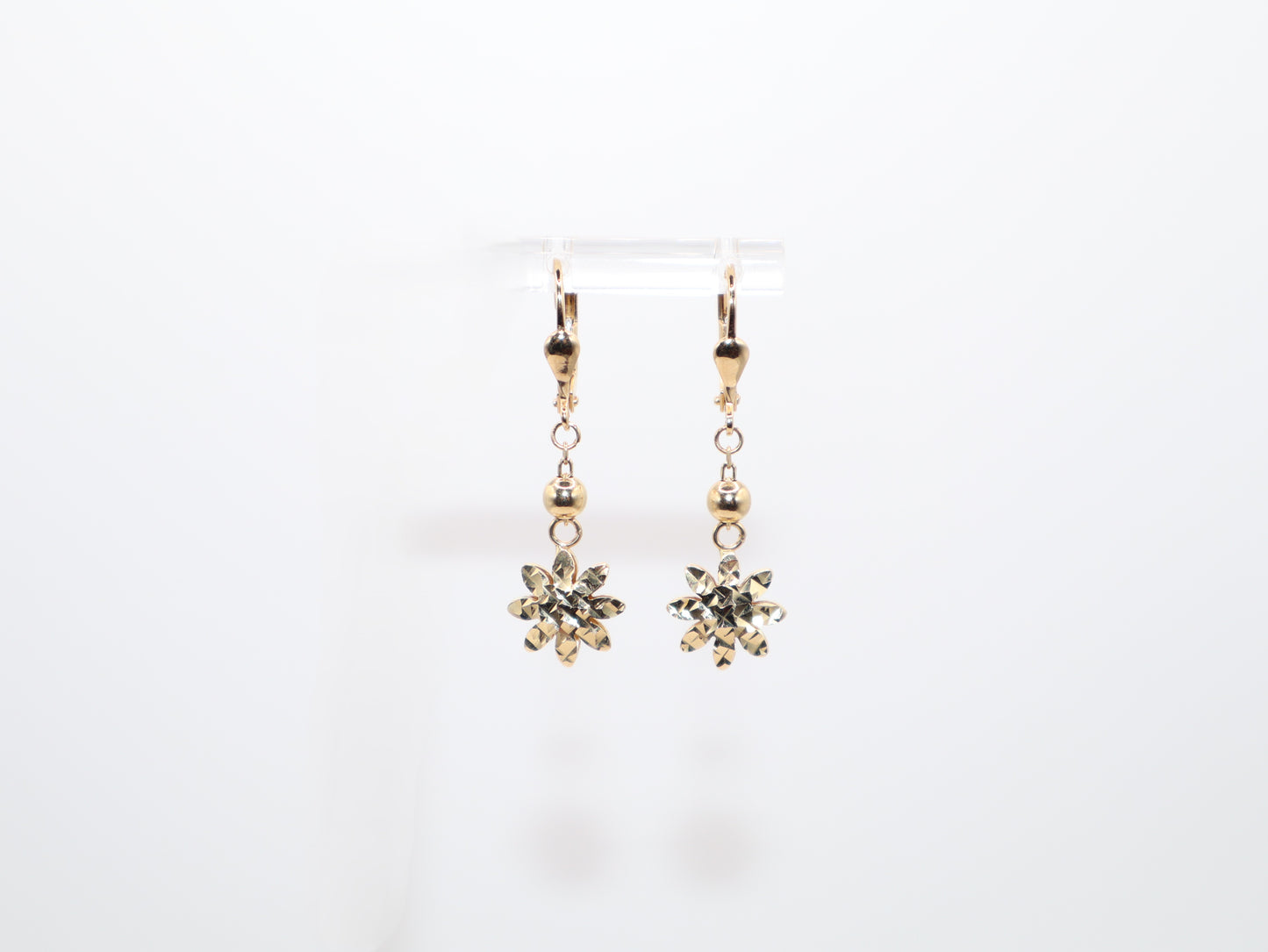 1.375in,Flower Dangle Earrings