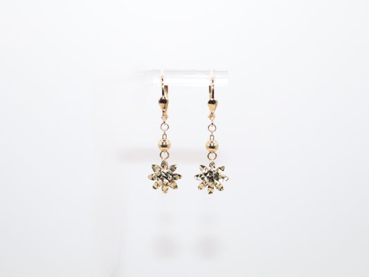 1.375in,Flower Dangle Earrings