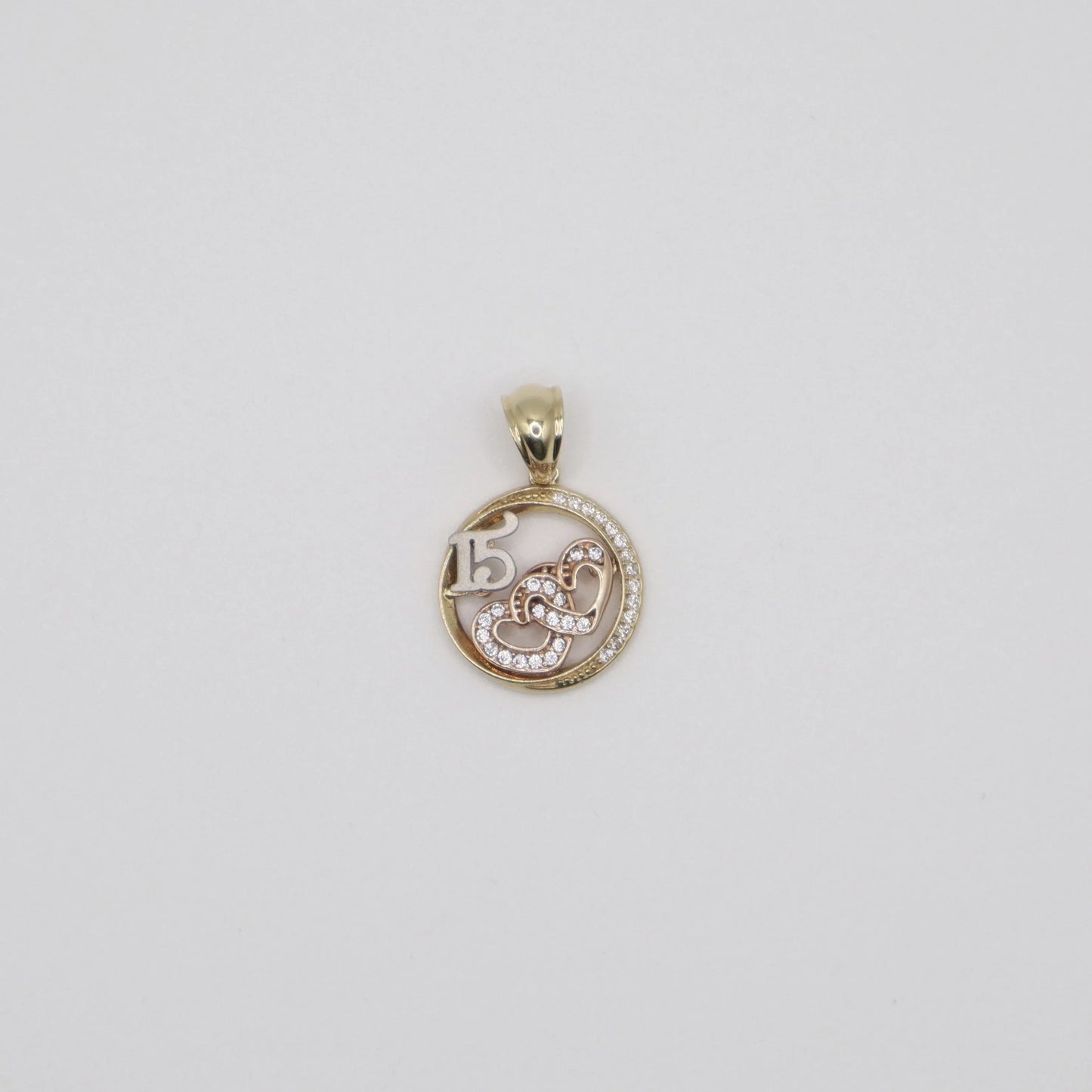 Encircled Heart Quinceanera Charm