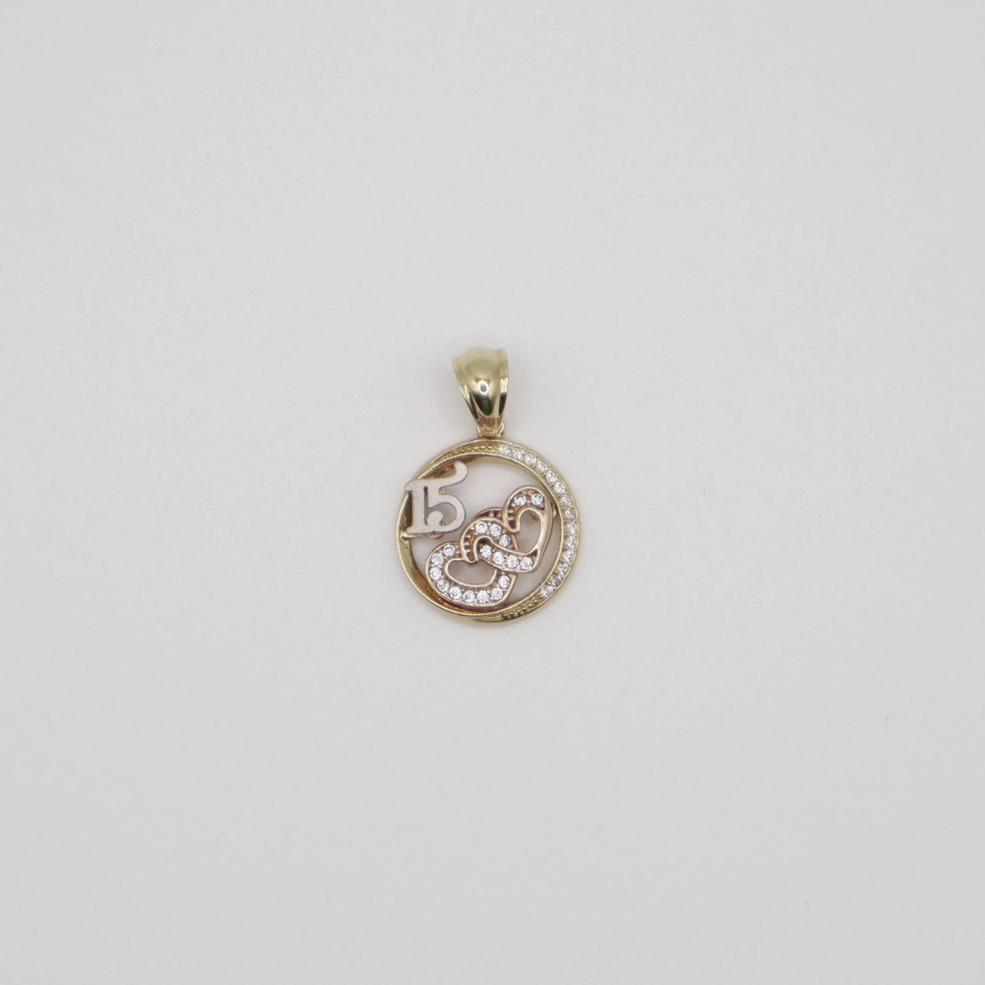 Encircled Heart Quinceanera Charm