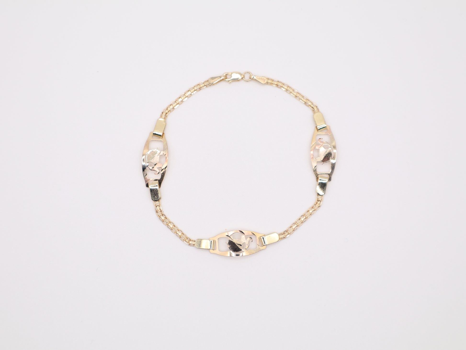 6.75" 7.8mm Elephant Bracelet