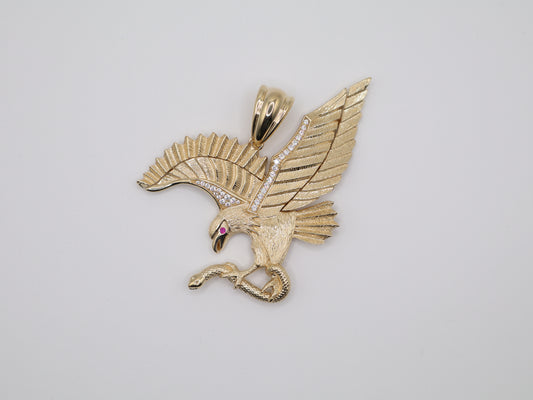 30.3g 2.5in, 73mm Eagle Eating Snake Pendant
