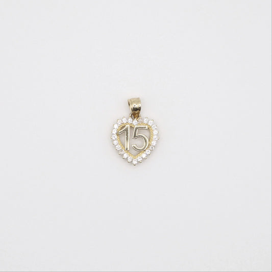 Heart Quinceanera Charm