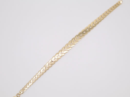 7" 8.23mm Herringbone Bracelet