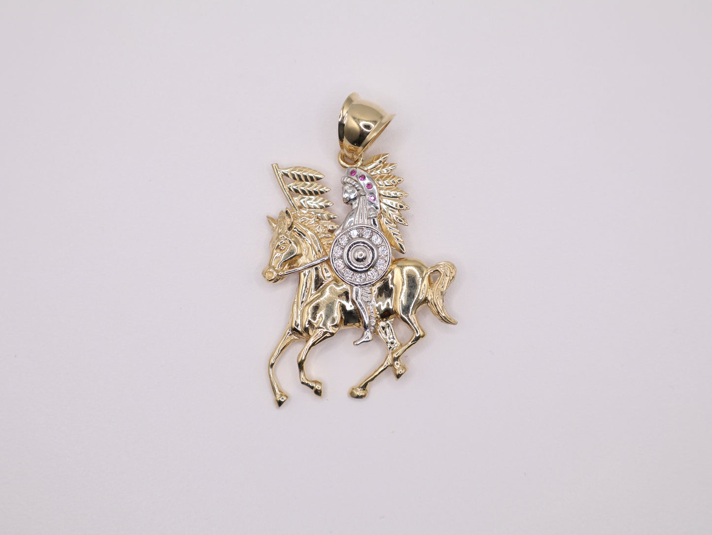 14g 2.562in, 1.5mm Indigenous Indigenous Warrior Charm