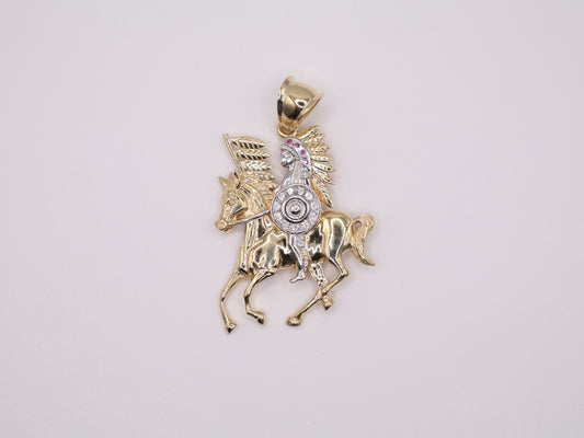 14g 2.562in, 1.5mm Indigenous Indigenous Warrior Charm
