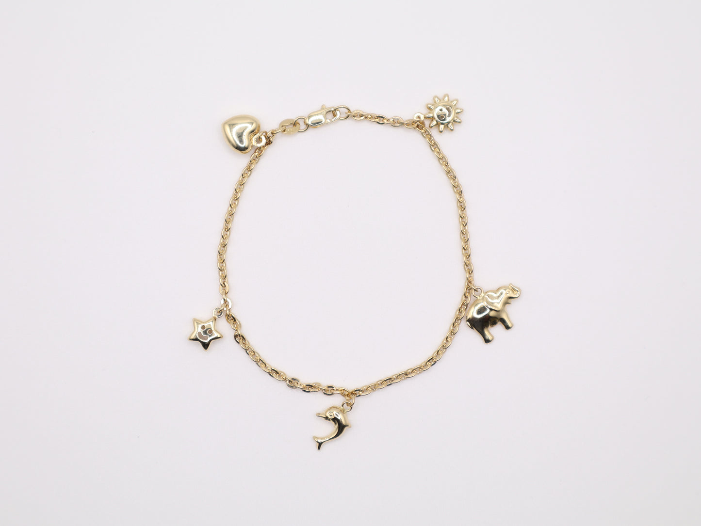 7" 8mm Lucky-Charm Bracelet