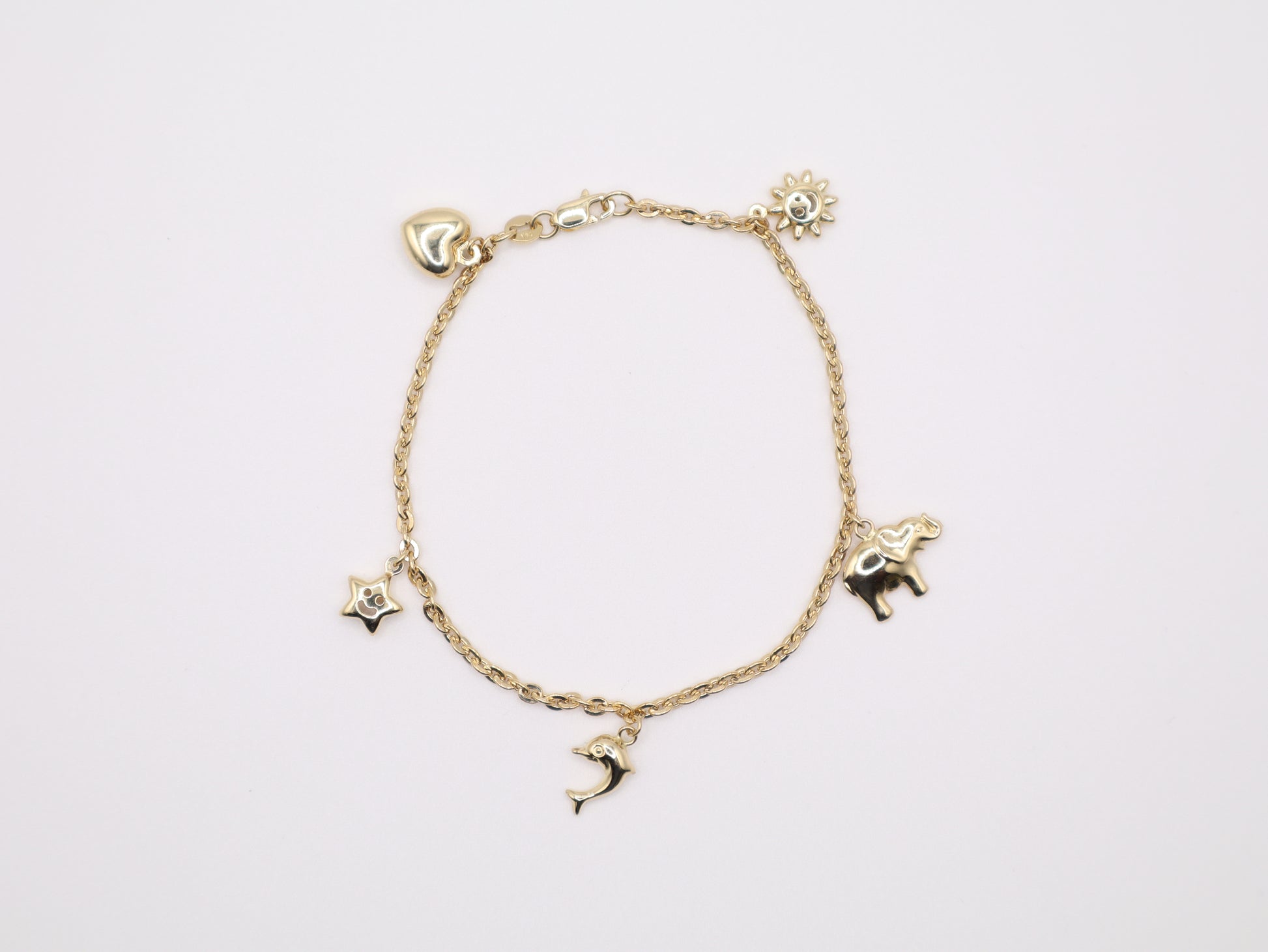 7" 8mm Lucky-Charm Bracelet