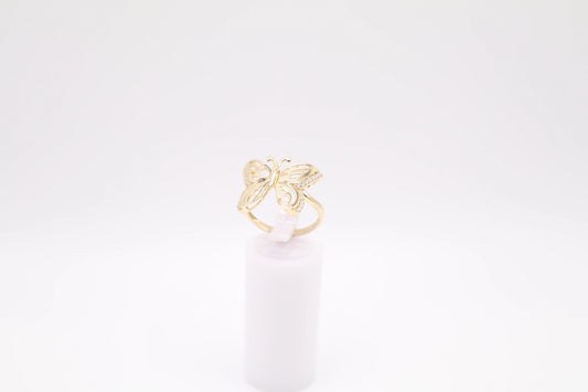 Size 8.5, 1.93mm Butterfly Ring
