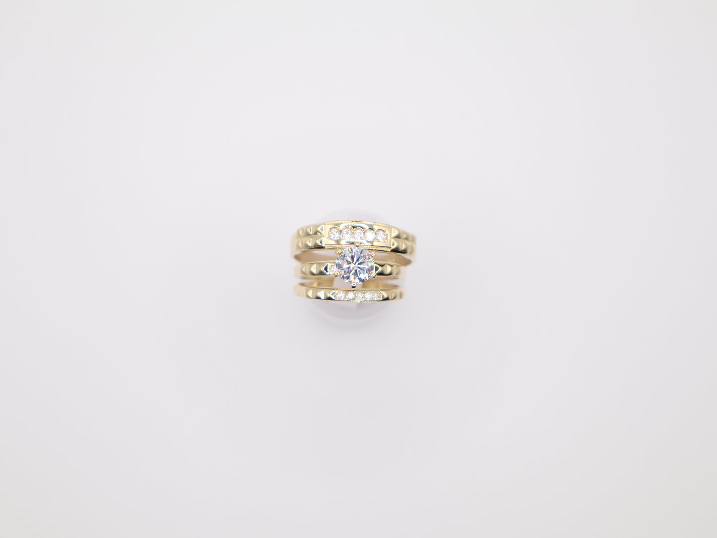 2.7mm Enagement Ring Set
