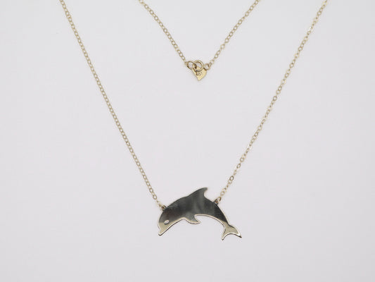 16in, 1mm Dolphin Necklace