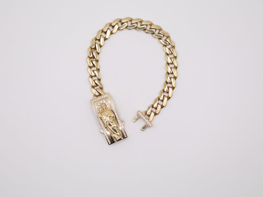 8.5" 8.72mm San Judas Bracelet