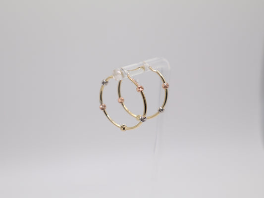 1.9g 1in 25mm, Hoop Tri-Color Contemporary
