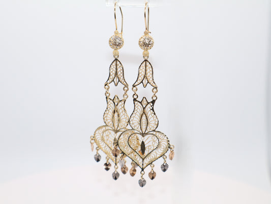 9.1g 3.25in, Heart Earrings