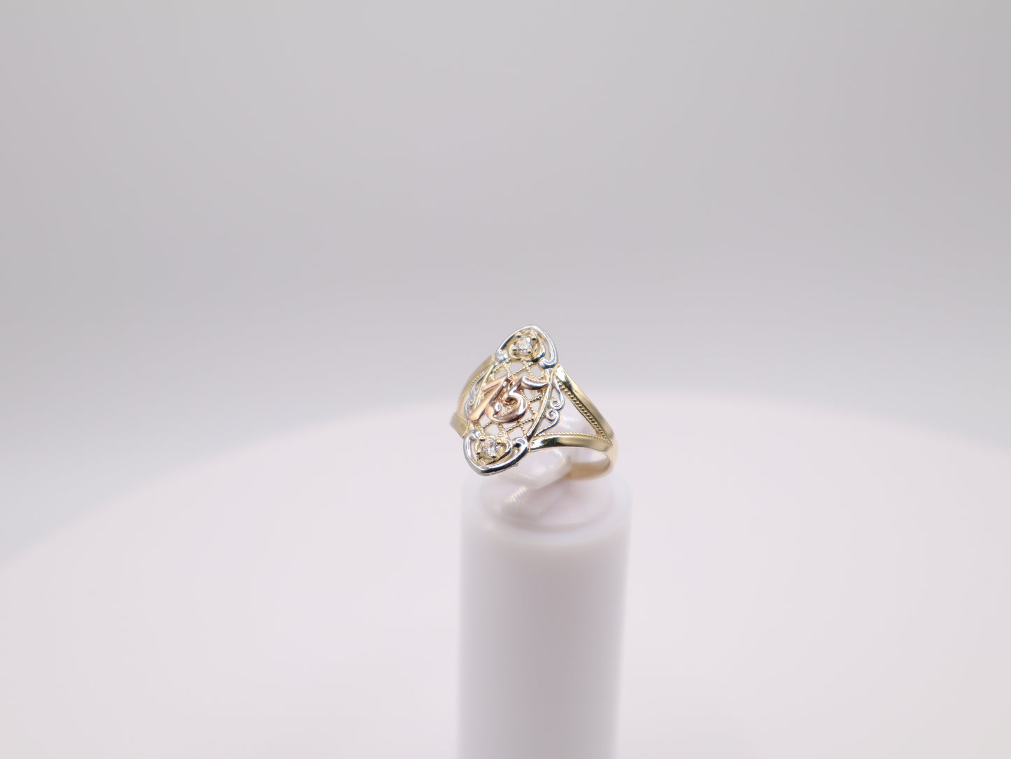 2.1g Size 7, 2.17mm Vintage Quinceañera Ring