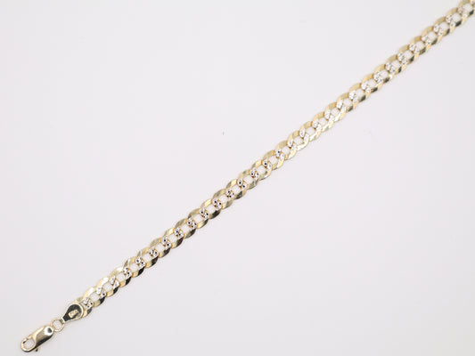 7" 5.9mm Diamond-Cut Curb Link Bracelet