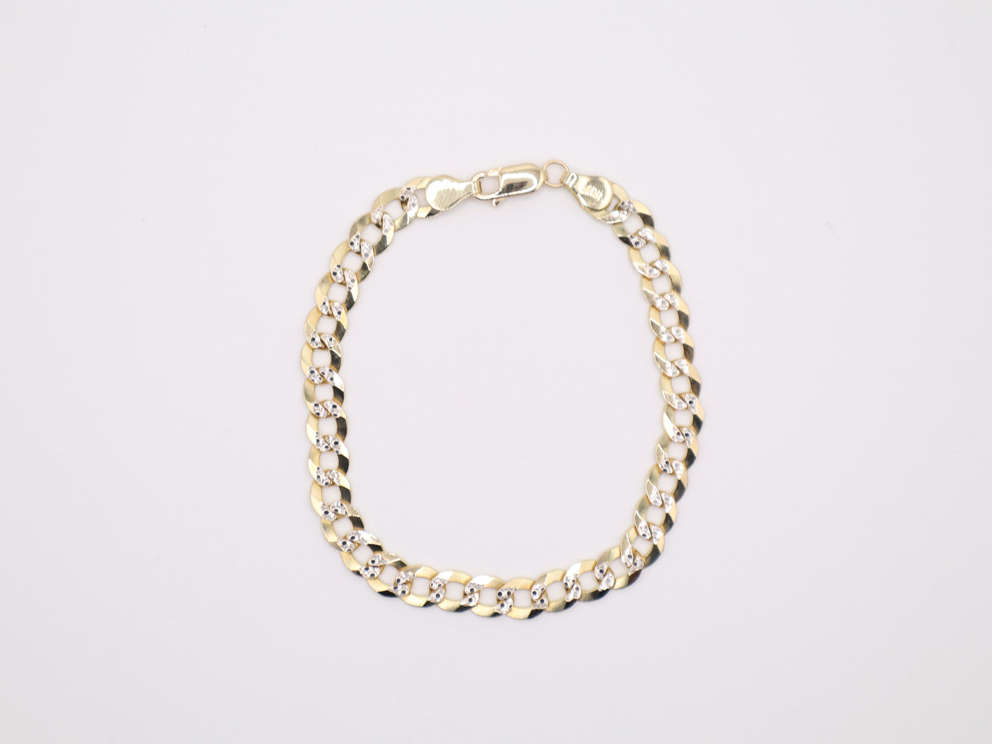 7" 5.9mm Diamond-Cut Curb Link Bracelet