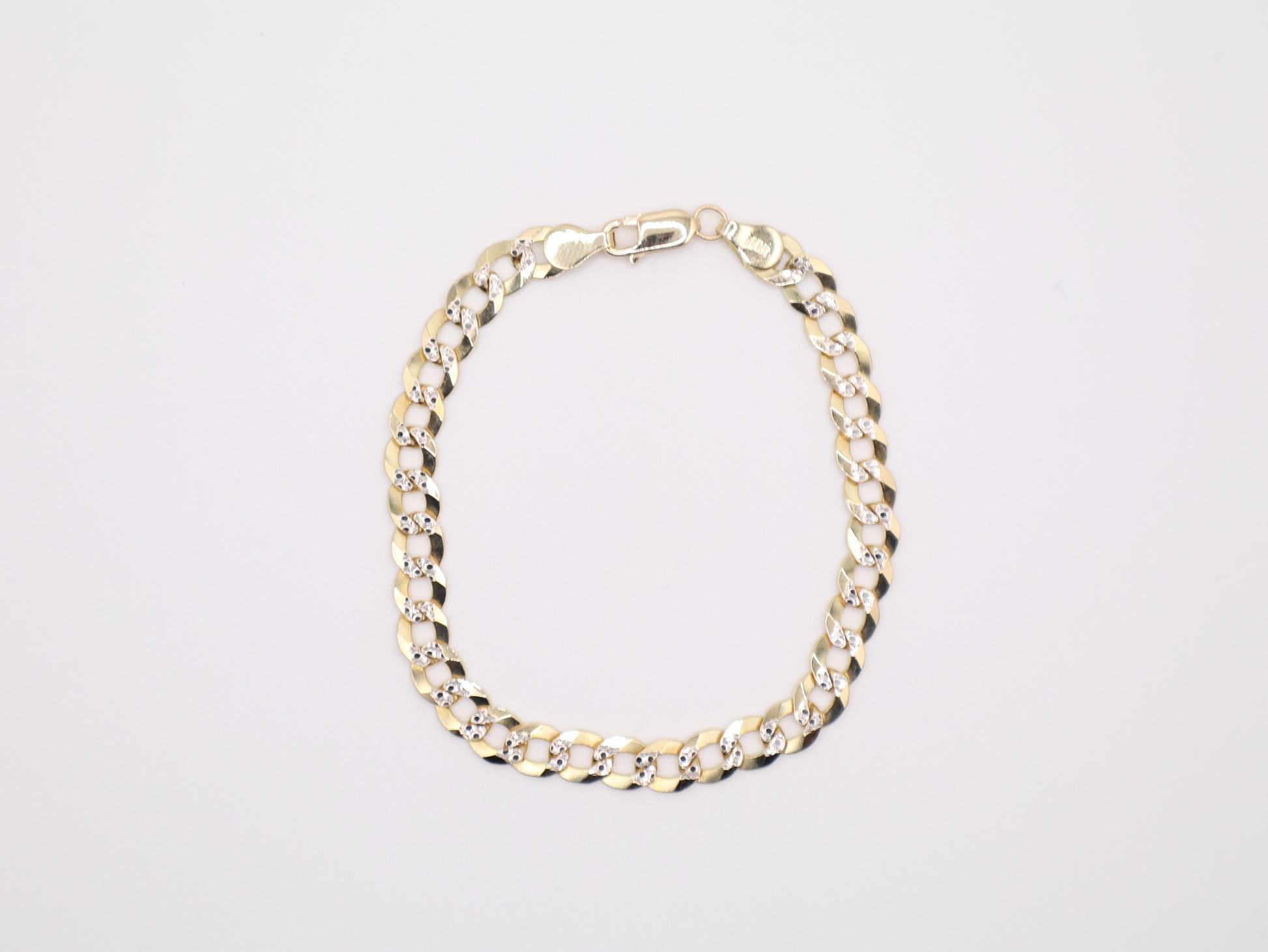 7" 5.9mm Diamond-Cut Curb Link Bracelet