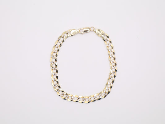 7" 5.9mm Diamond-Cut Curb Link Bracelet