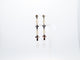2in, Tri-Color Cross Dangle Earrings