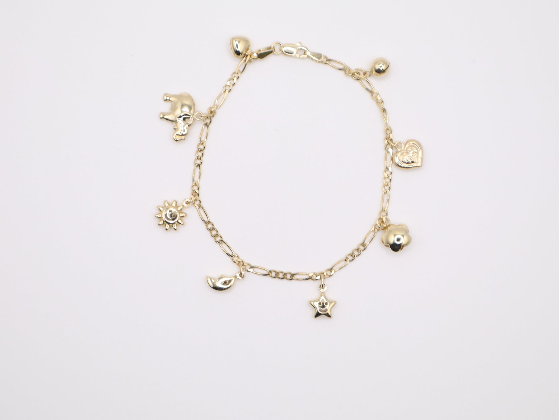 6.75" 1mm Lucky Charm Bracelet