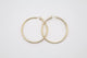 2" Brushed Hoop Earings
