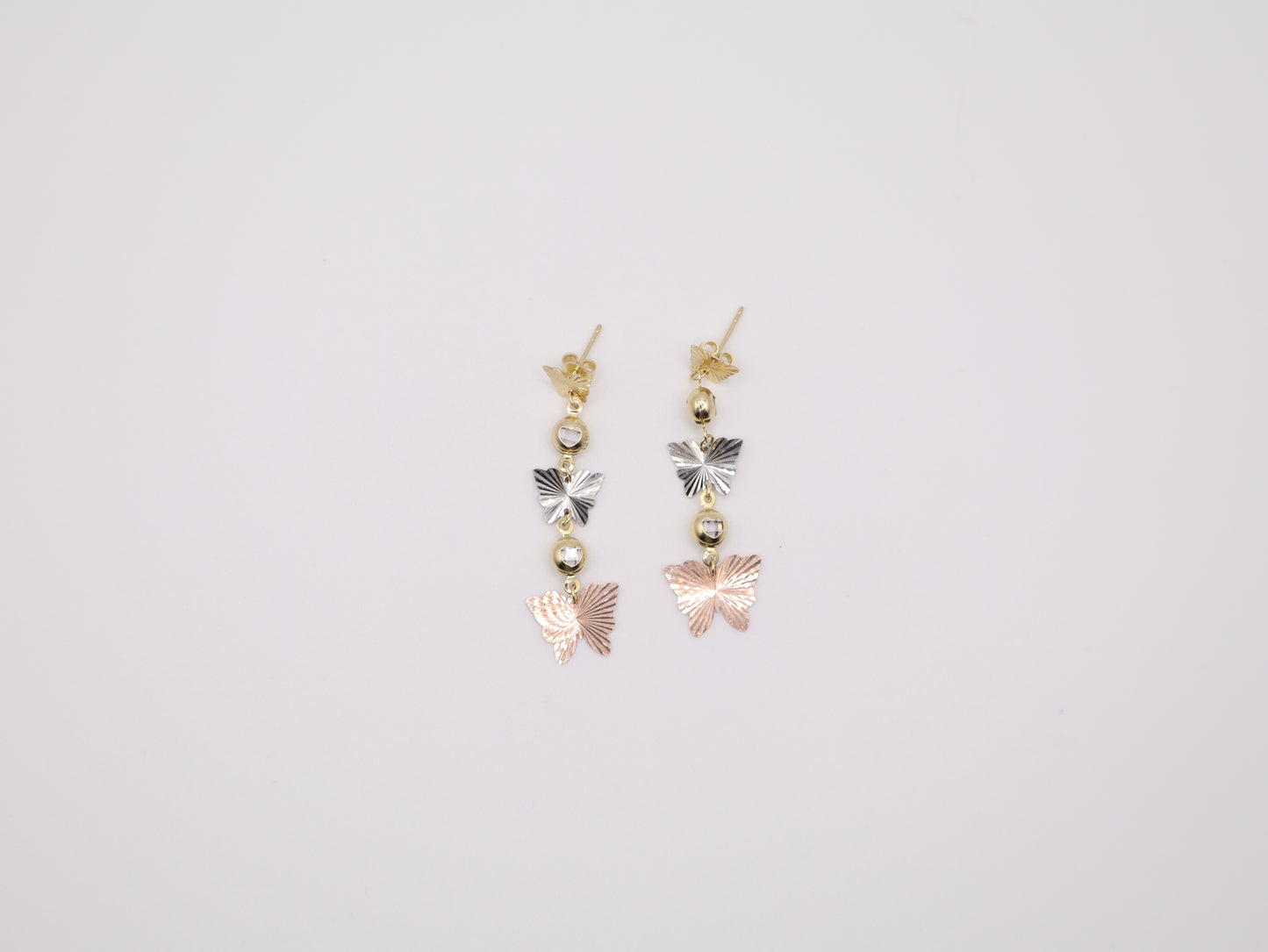0.33" 11mm Butterfly Earings