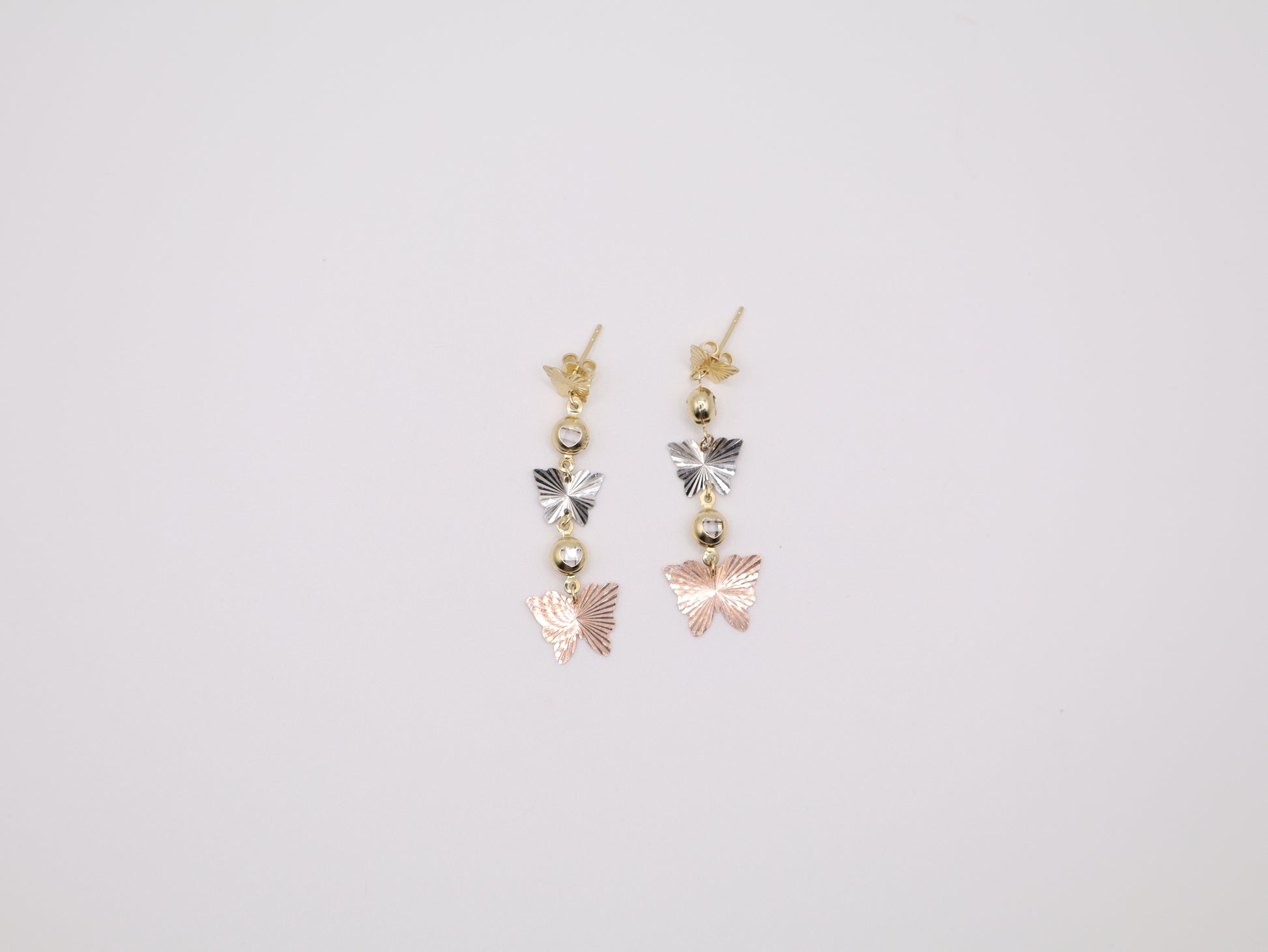 0.33" 11mm Butterfly Earings