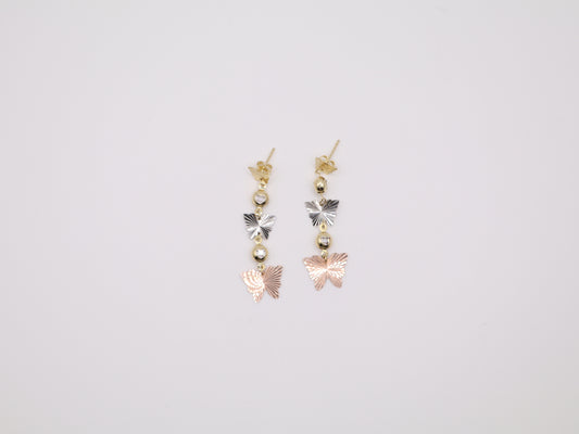 0.33" 11mm Butterfly Earings