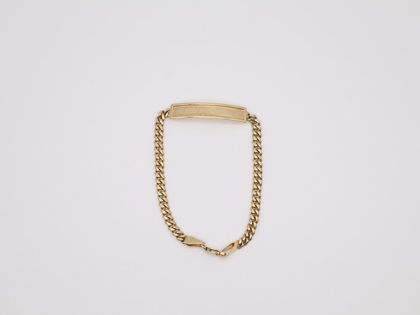 6" 3.56mm Engravable Plate Bracelet
