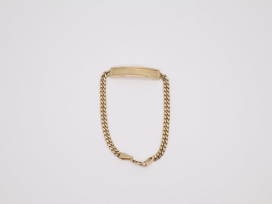 6" 3.56mm Engravable Plate Bracelet
