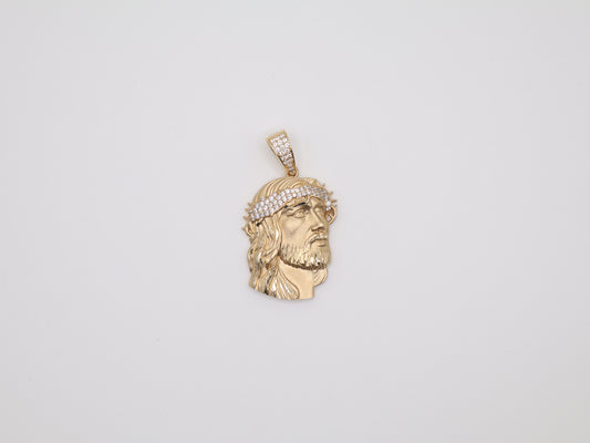 8.2g 1.75in, 24mm Jesus Christ Face Pendant