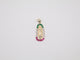 6.6g 1.75in, 17mm Green, White, Red Stone Virgin Mary Pendant