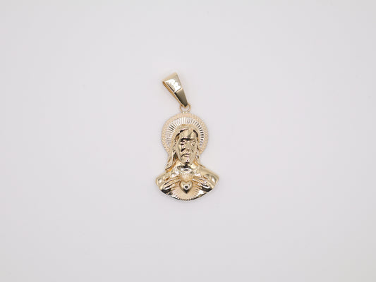 7.4g 2in, 25mm Sacred Heart of Jesus Christ Pendant