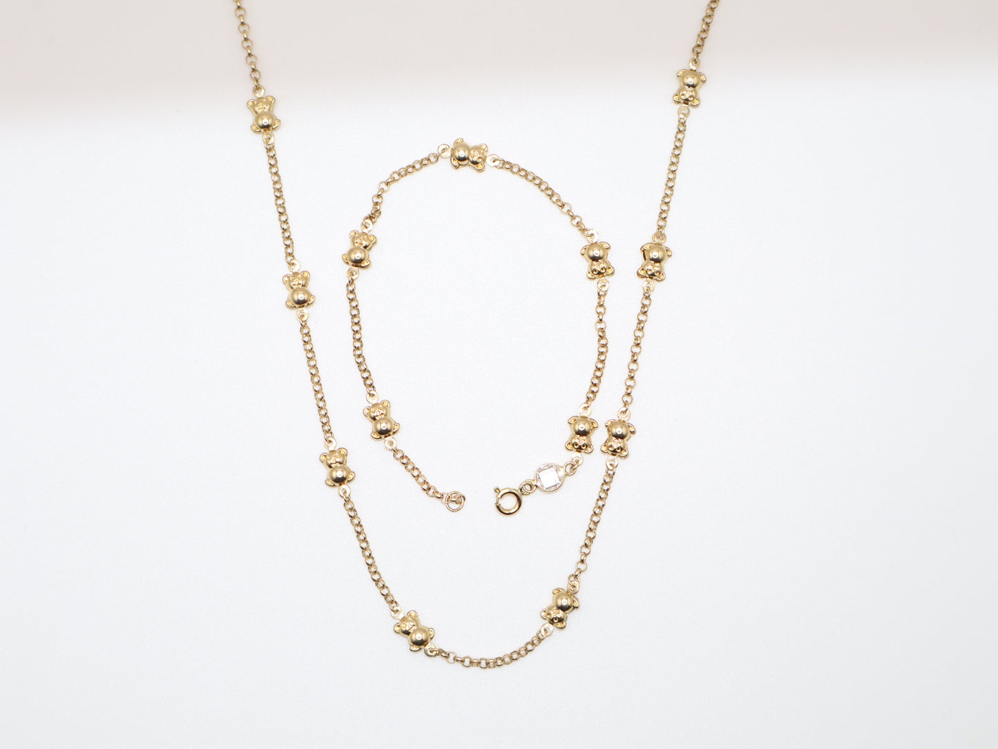 5.1g 16in, 5.45mm Bear Set Necklace