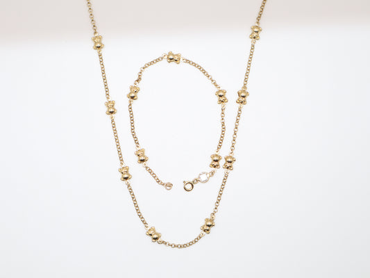 5.1g 16in, 5.45mm Bear Set Necklace