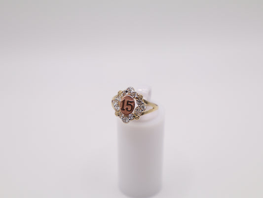 Size 7.25, 2.4mm, Quinceañera Ring