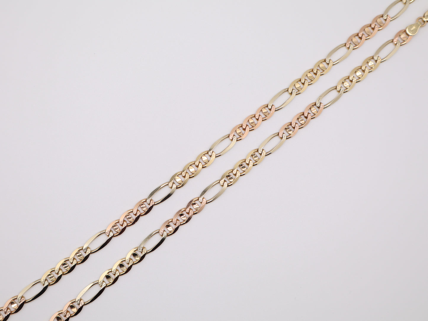 20" 6mm Tri-Color Figaro Necklace