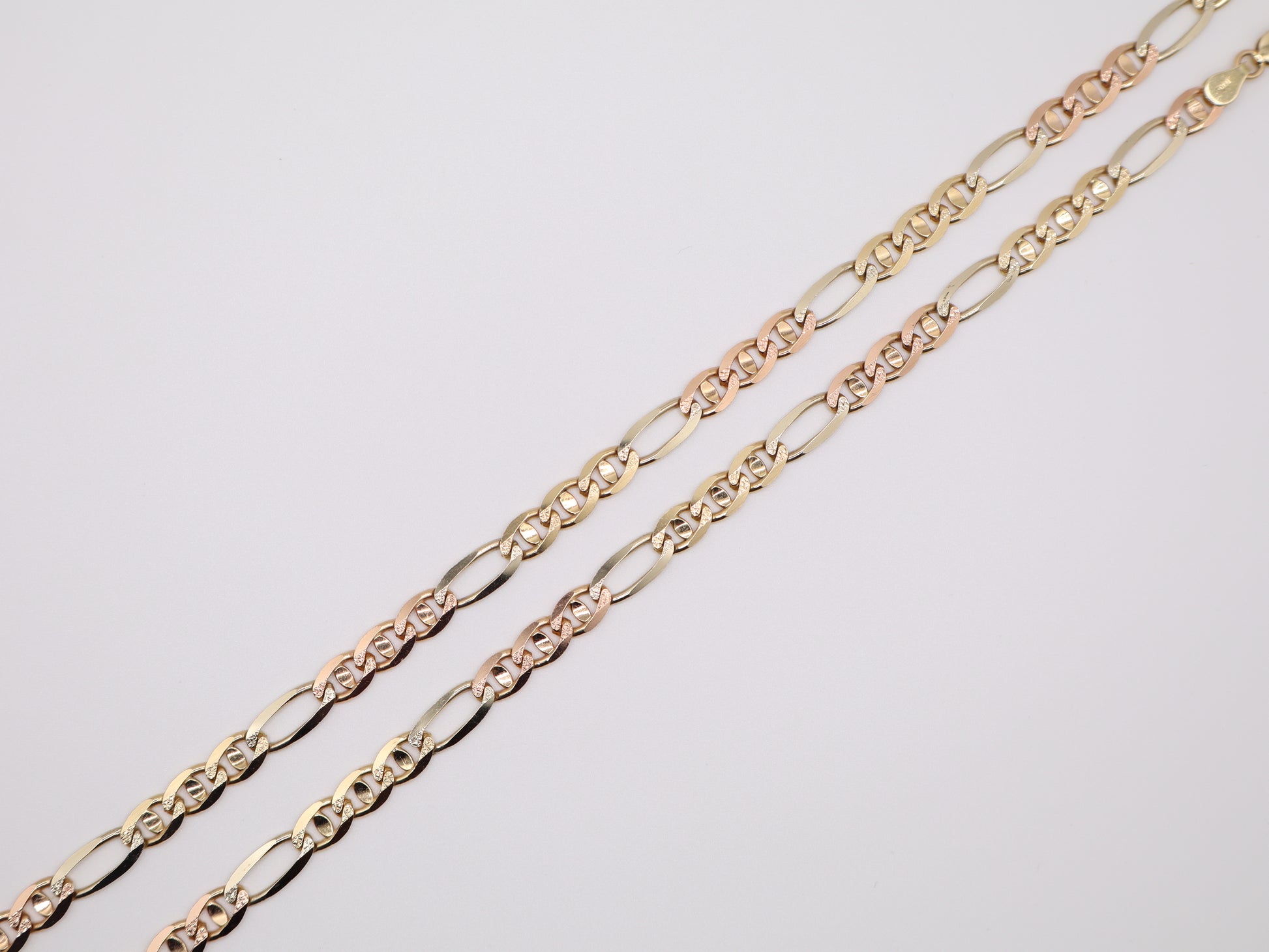 20" 6mm Tri-Color Figaro Necklace