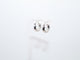 0.5in,White Gold Mini Hoop Earrings