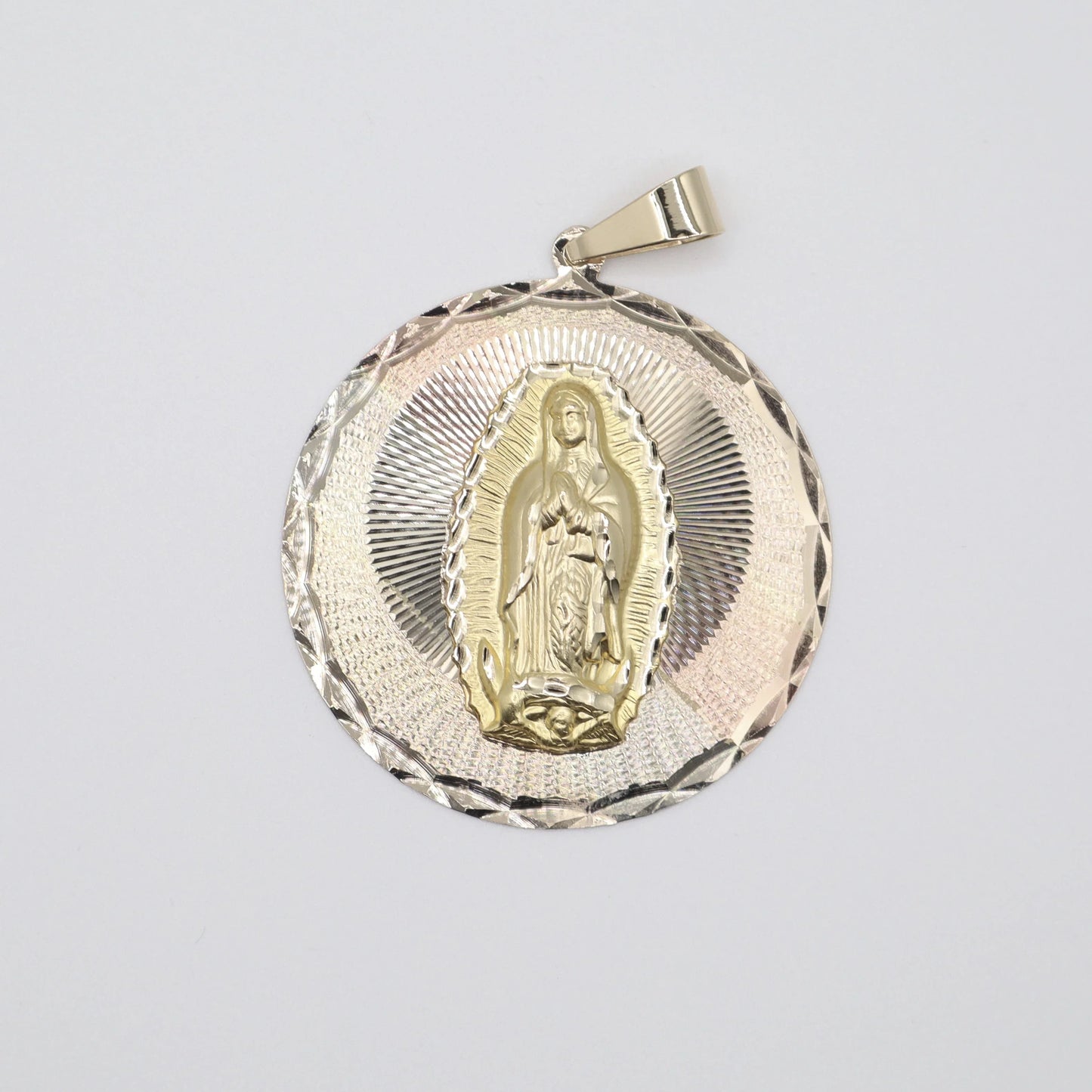 Tri-Color Virgin De Guadalupe Charm