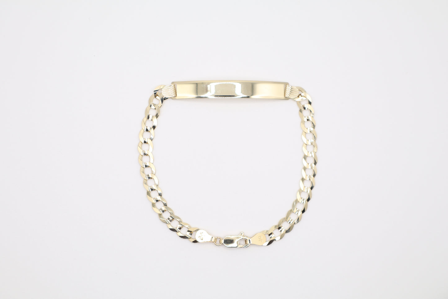 8" 5.7mm Cuban Bracelet with Plaque