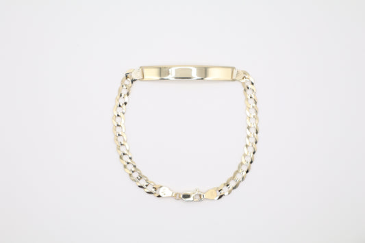 8" 5.7mm Cuban Bracelet with Plaque